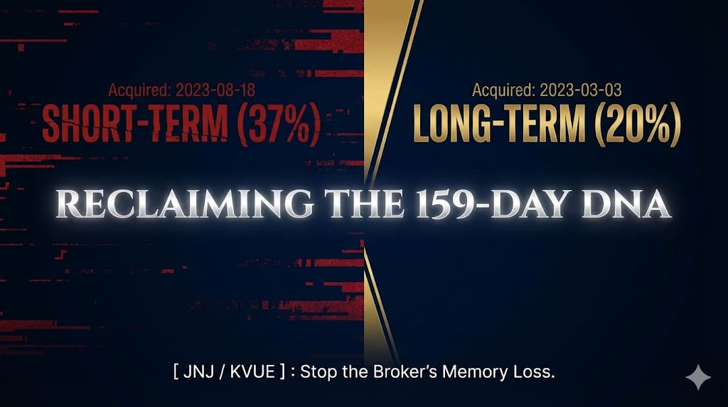 JNJ/KVUE Tax Trap: Short-Term 37% vs Long-Term 20%